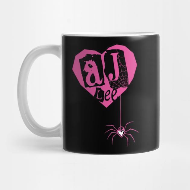 AJ Lee heart and spider by Fearlessjames00